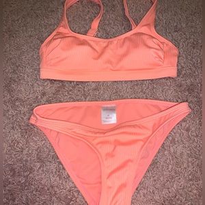 Target bright coral swimsuit